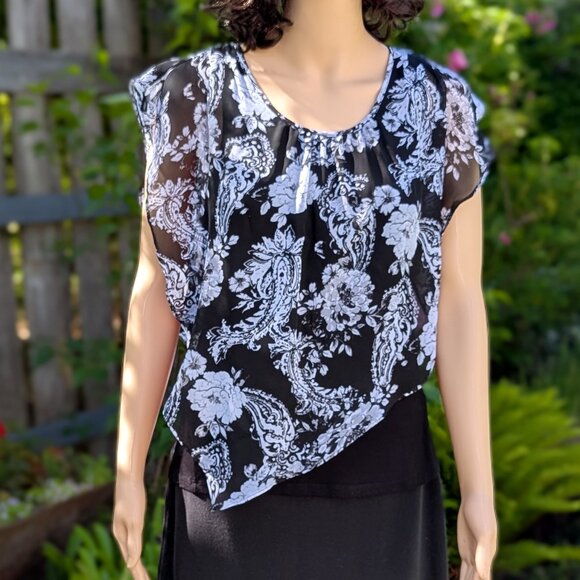 Assymetrical Layered Tank Top - Picture 1 of 9